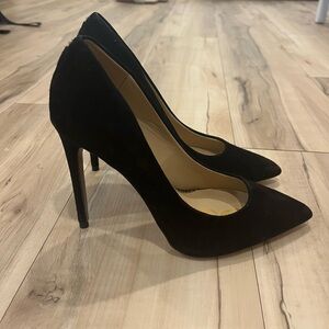 Sam Edelman Danna Pointed Toe Heel in Black Suede